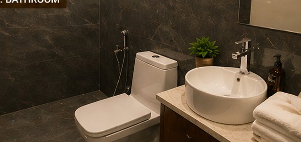 premium bathroom The Oak Villa Dehradun private homestay
